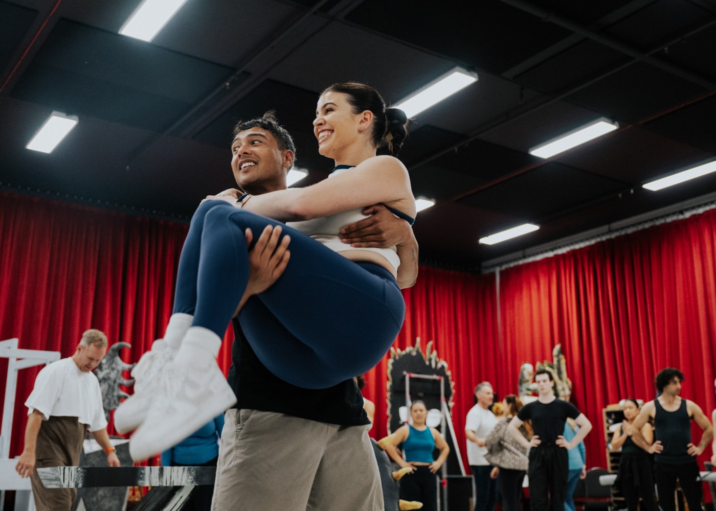 A lift in the rehearsal room